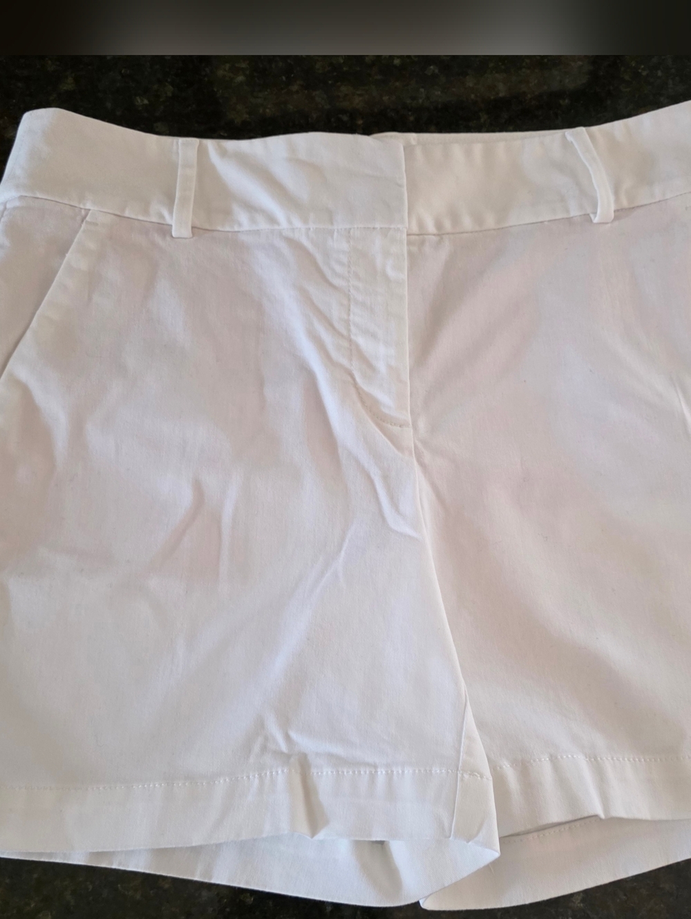 Loft Classic Women's White Cotton Shorts 6"